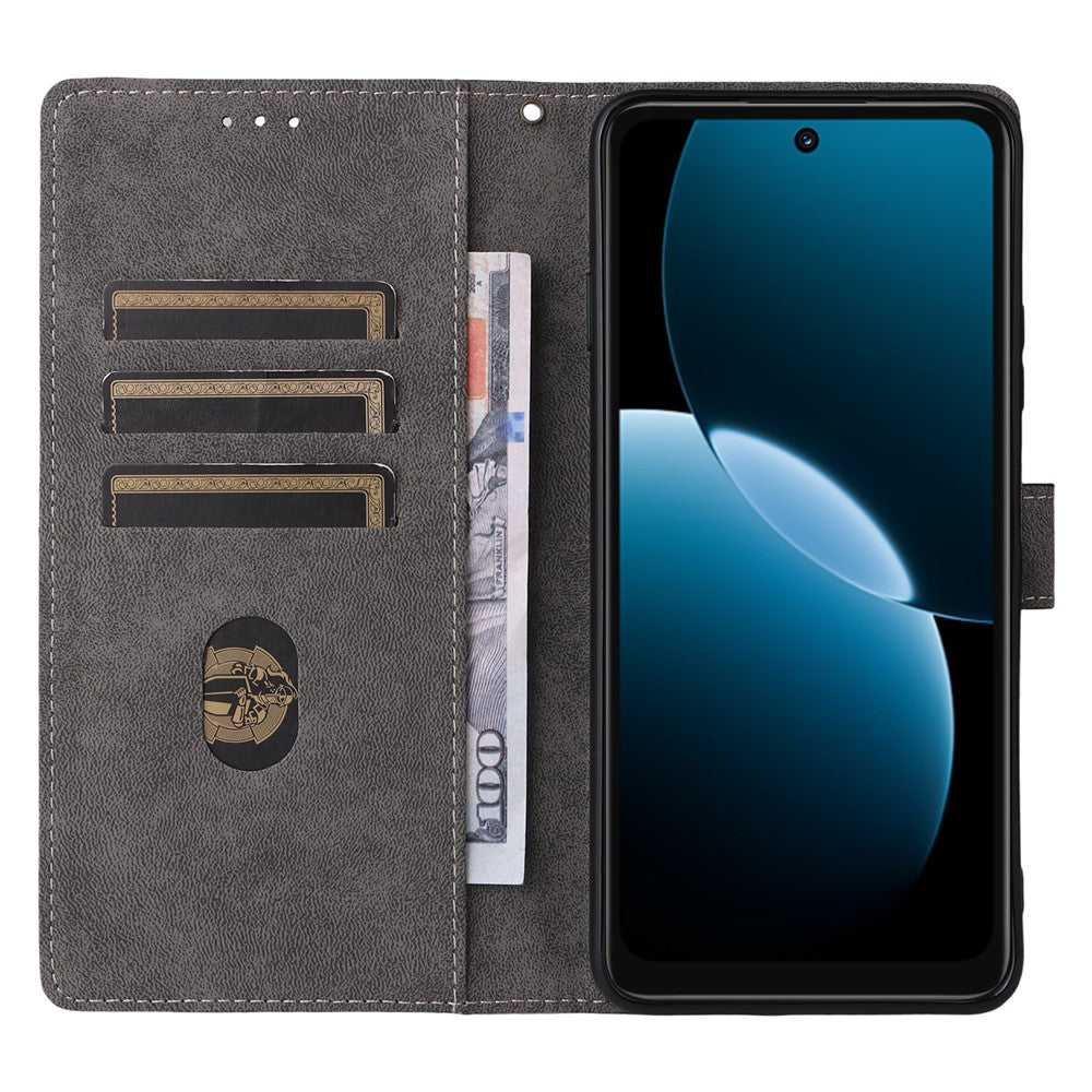 Huawei Enjoy 80 Plånboksfodral RFID-blockerande PU-lädermobilfodral med stativ och rem