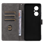 Huawei Enjoy 80 Plånboksfodral RFID-blockerande PU-lädermobilfodral med stativ och rem