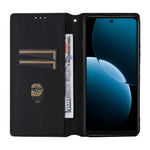 For Huawei Enjoy 80 Case Wallet Rhombus Imprinted Leather Phone Cover