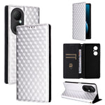 For Huawei Enjoy 80 Case Wallet Rhombus Imprinted Leather Phone Cover
