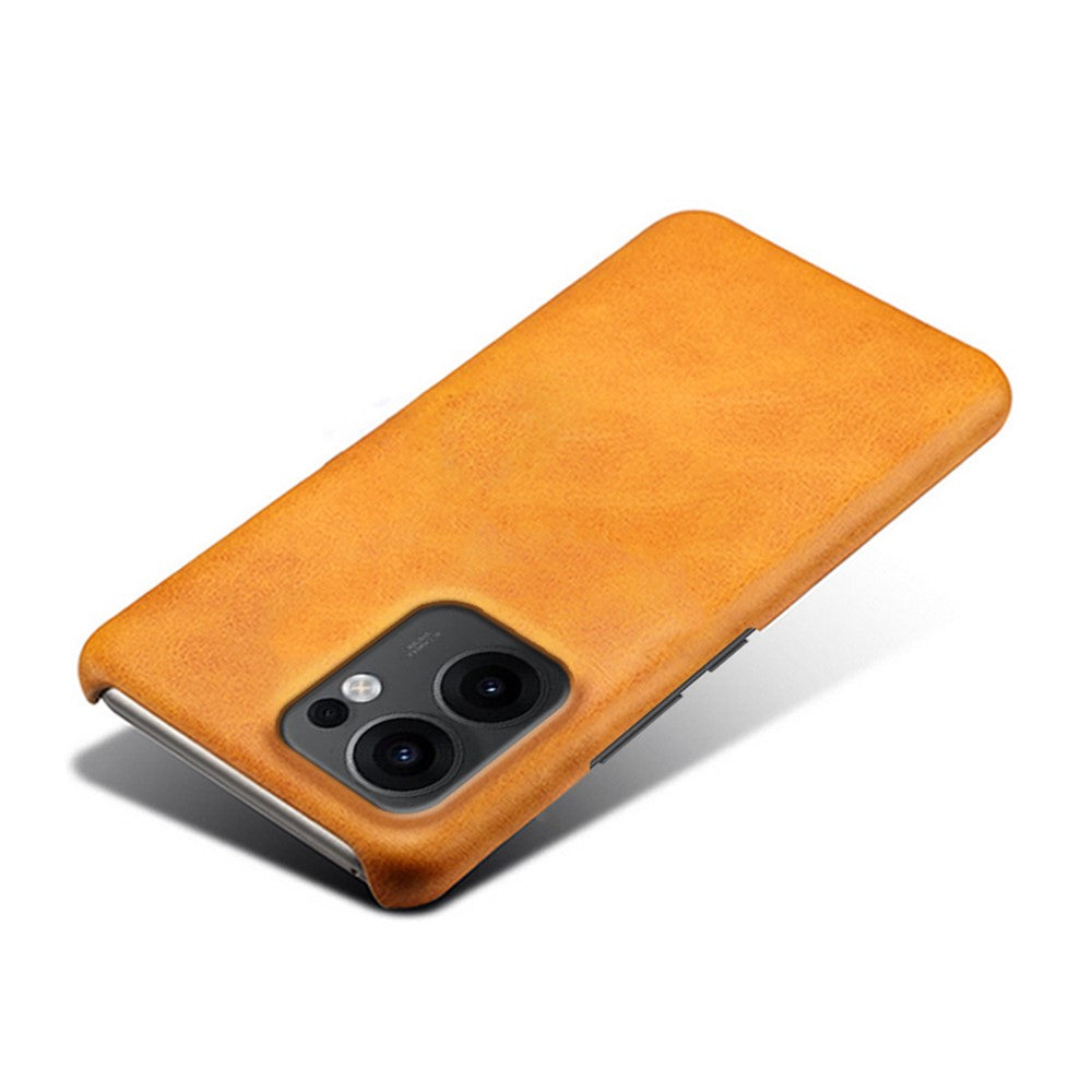 For Oppo Reno13 F 5G (Reno 13 FS 5G) / 4G Case Calf Texture PU Leather Hard PC Protective Phone Cover
