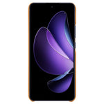 For Oppo Reno13 F 5G (Reno 13 FS 5G) / 4G Case Calf Texture PU Leather Hard PC Protective Phone Cover