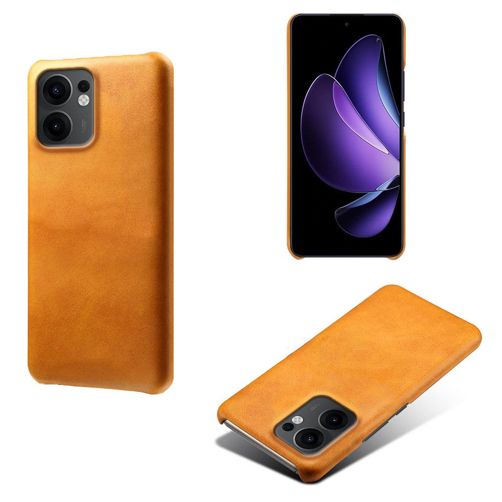 For Oppo Reno13 F 5G (Reno 13 FS 5G) / 4G Case Calf Texture PU Leather Hard PC Protective Phone Cover