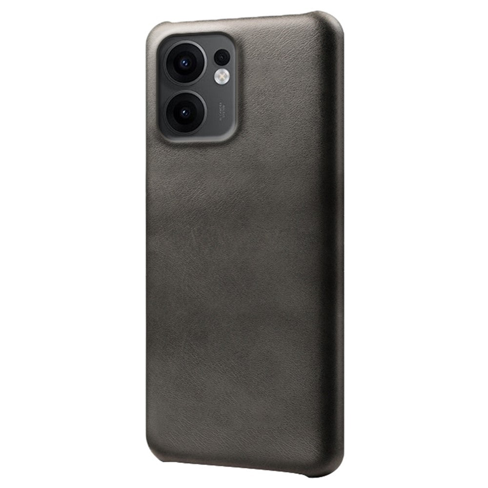 For Oppo Reno13 F 5G (Reno 13 FS 5G) / 4G Case Calf Texture PU Leather Hard PC Protective Phone Cover