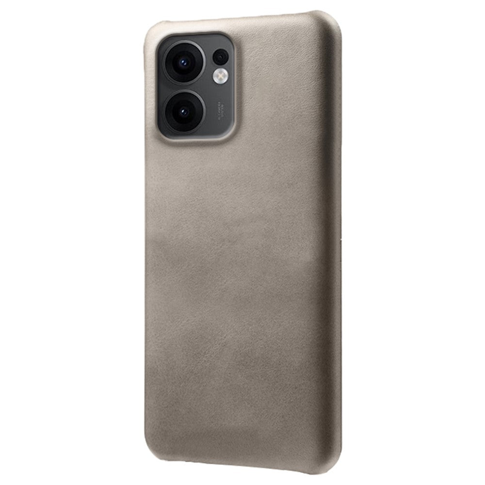 For Oppo Reno13 F 5G (Reno 13 FS 5G) / 4G Case Calf Texture PU Leather Hard PC Protective Phone Cover