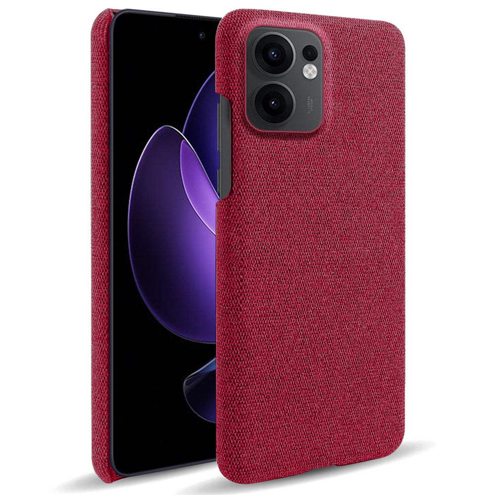 Oppo Reno13 F 5G (Reno 13 FS 5G) / 4G mobilskal Tygtextur Reptålig Skyddande PC Baksida