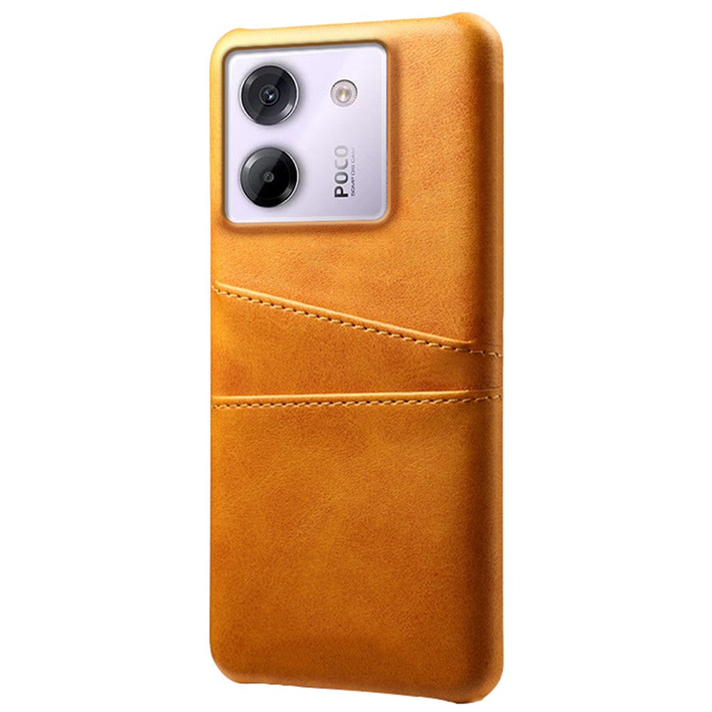 For Xiaomi Poco M7 Pro 5G Case Dual Card Slots PU Leather + Hard PC Phone Cover
