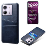 For Xiaomi Poco M7 Pro 5G Case Dual Card Slots PU Leather + Hard PC Phone Cover