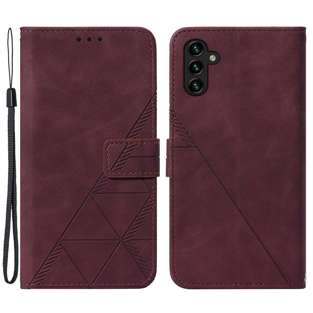 Samsung Galaxy A14 5G / A14 4G Läderfodral med Handrem Plånboksfodral