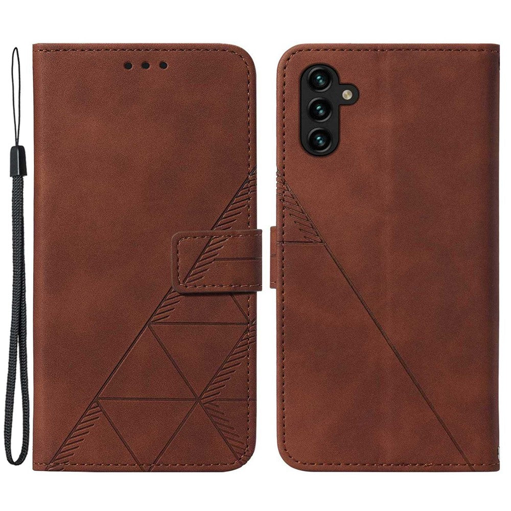 Samsung Galaxy A14 5G / A14 4G Läderfodral med Handrem Plånboksfodral