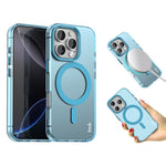 IMAK For iPhone 16 Pro Max Case Compatible with MagSafe Candy Color Anti Drop TPU + PET Back Cover