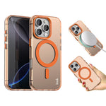 IMAK For iPhone 16 Pro Max Case Compatible with MagSafe Candy Color Anti Drop TPU + PET Back Cover
