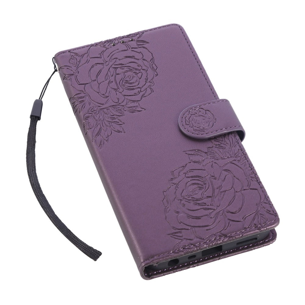 For Xiaomi Redmi Note 12 Pro 5G  / Note 12 Pro Speed 5G /  Poco X5 Pro 5G Case Rose Flower PU Leather Wallet Phone Cover with 3 Card Slots