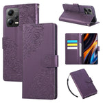 For Xiaomi Redmi Note 12 5G (Global) / (India) / (China) / Poco X5 5G Case Rose Flower PU Leather Wallet Phone Cover with 3 Card Slots