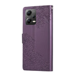 For Xiaomi Redmi Note 12 5G (Global) / (India) / (China) / Poco X5 5G Case Rose Flower PU Leather Wallet Phone Cover with 3 Card Slots