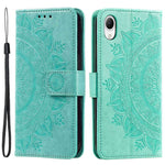 Til Samsung Galaxy A23s / A23e Drop Protection PU Lædercover Mandala Blomstermønster Præget Pung Stand Magnetisk Flip Telefoncover