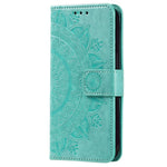 Til Samsung Galaxy A23s / A23e Drop Protection PU Lædercover Mandala Blomstermønster Præget Pung Stand Magnetisk Flip Telefoncover