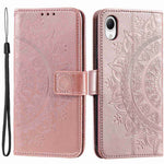 Til Samsung Galaxy A23s / A23e Drop Protection PU Lædercover Mandala Blomstermønster Præget Pung Stand Magnetisk Flip Telefoncover