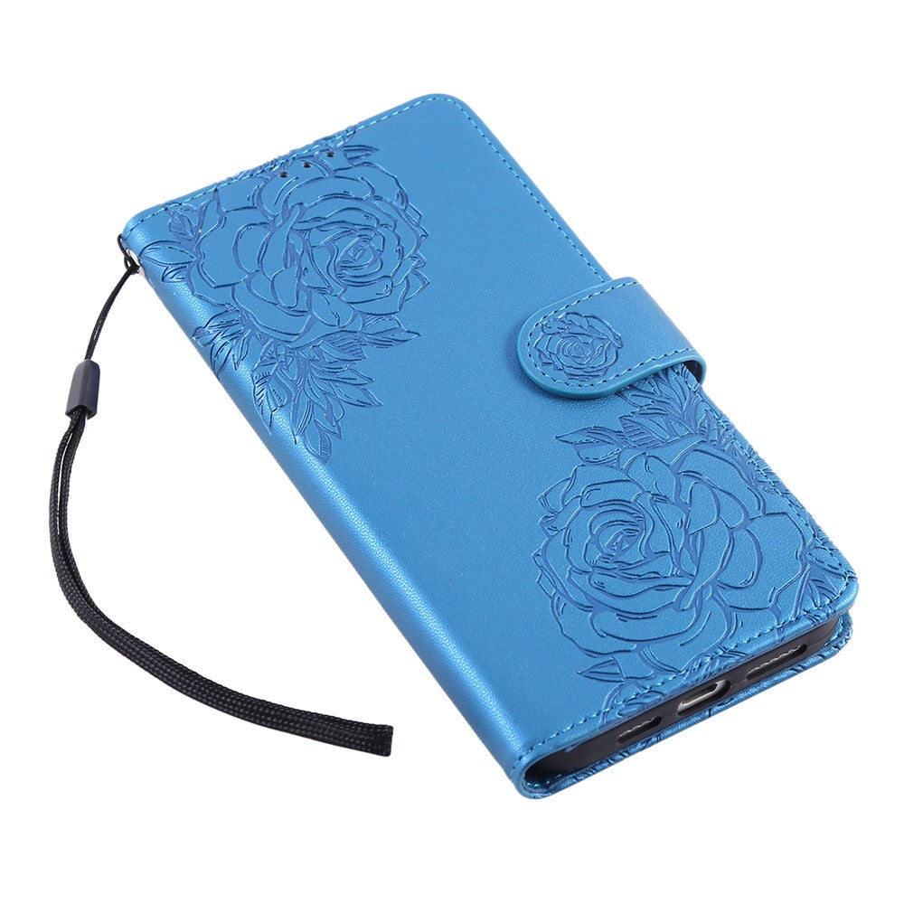 For Xiaomi Redmi 12 4G / 5G (Global) / Note 12R 5G Case Rose Flower PU Leather Wallet Phone Cover with 3 Card Slots