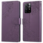 For Xiaomi Redmi Note 12S 4G / Note 11S 4G Case Rose Flower PU Leather Wallet Phone Cover with 3 Card Slots