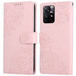 For Xiaomi Redmi Note 12S 4G / Note 11S 4G Case Rose Flower PU Leather Wallet Phone Cover with 3 Card Slots