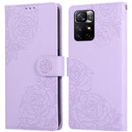 For Xiaomi Redmi Note 12S 4G / Note 11S 4G Case Rose Flower PU Leather Wallet Phone Cover with 3 Card Slots