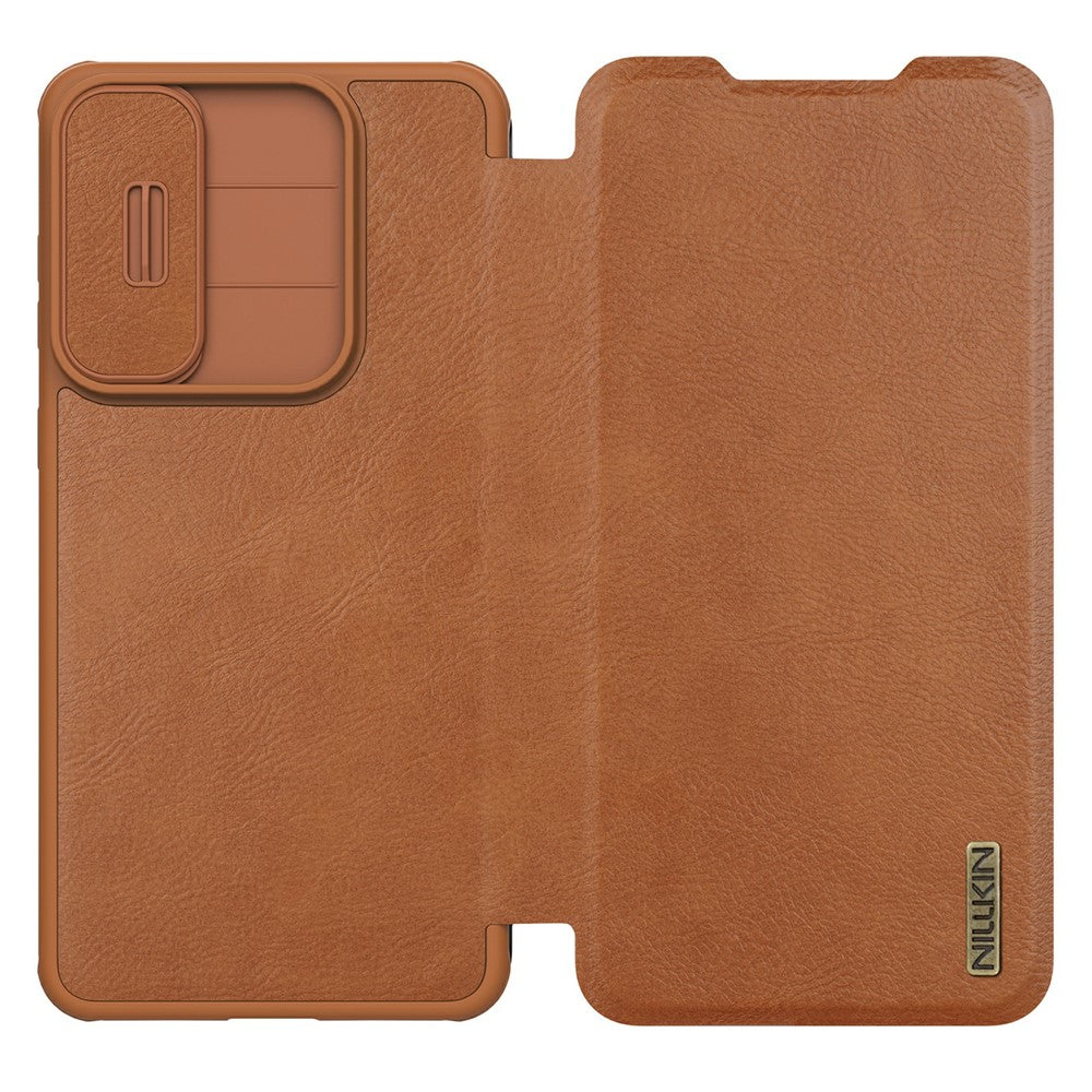 NILLKIN Qin Pro Series til Samsung Galaxy S25 Edge Etui med Kortlommer Læder Telefoncover
