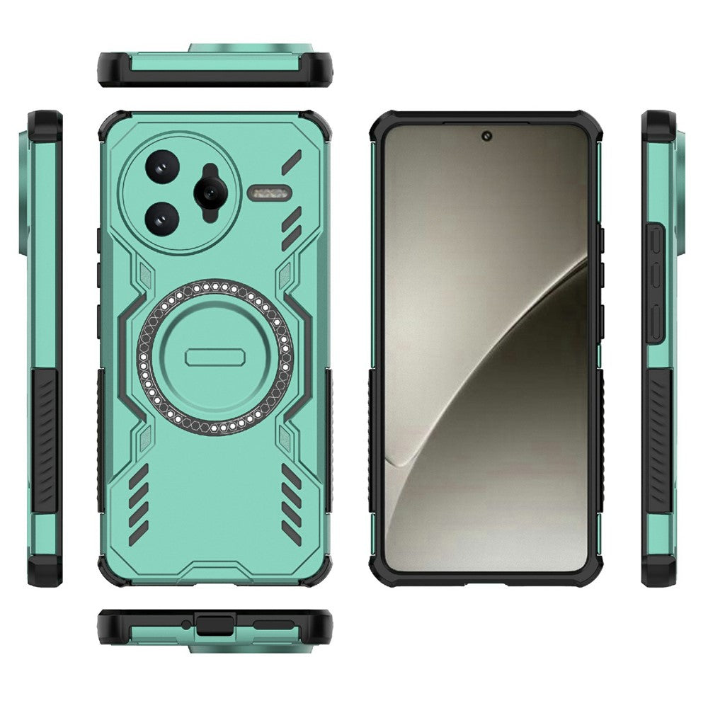 Xiaomi Redmi K80 Pro 5G / Poco F7 Ultra 5G, magnetisk Butterfly Armor-hulcover i varmeafledende PC + TPU
