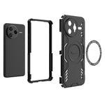 Xiaomi Redmi K80 Pro 5G / Poco F7 Ultra 5G, magnetisk Butterfly Armor-hulcover i varmeafledende PC + TPU