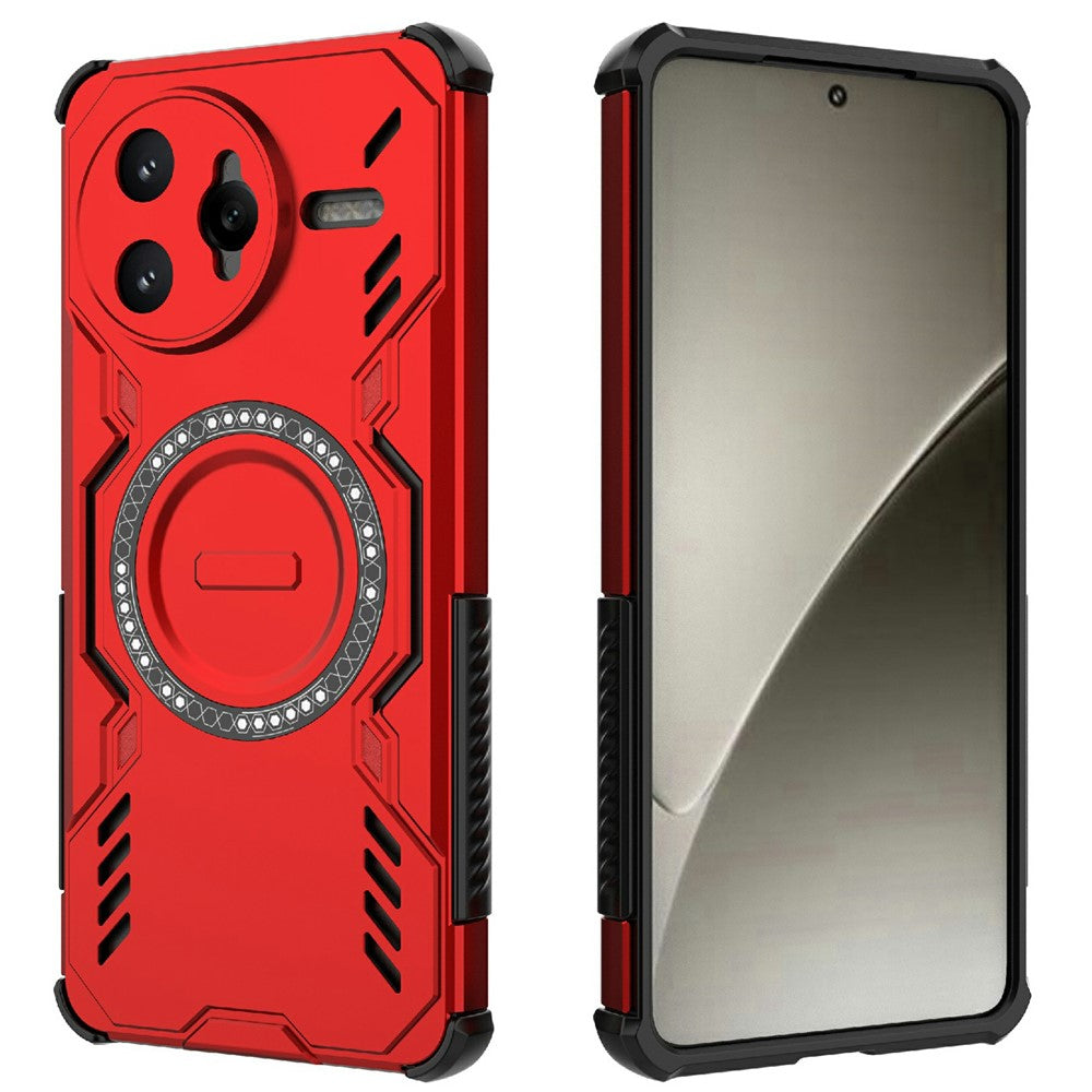 Xiaomi Redmi K80 Pro 5G / Poco F7 Ultra 5G, magnetisk Butterfly Armor-hulcover i varmeafledende PC + TPU