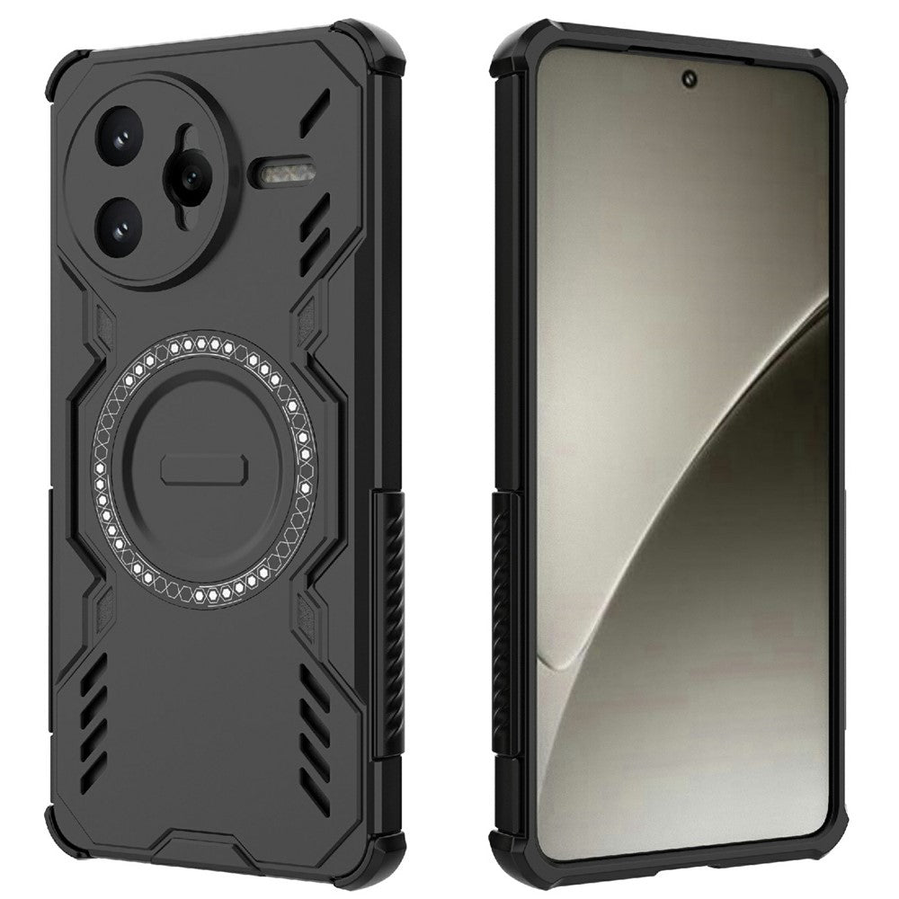 Xiaomi Redmi K80 Pro 5G / Poco F7 Ultra 5G, magnetisk Butterfly Armor-hulcover i varmeafledende PC + TPU