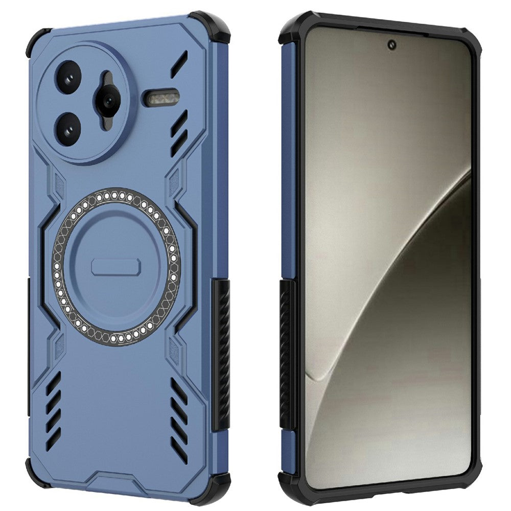 Xiaomi Redmi K80 Pro 5G / Poco F7 Ultra 5G, magnetisk Butterfly Armor-hulcover i varmeafledende PC + TPU