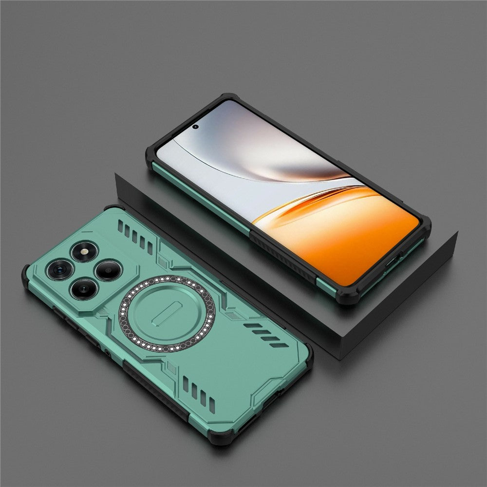 Til Motorola Edge 60 Fusion 5G / Edge 60 5G Magnetisk Etui Sommerfugl Armor Hul Varmeafledning PC + TPU Telefoncover
