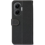 KHAZNEH Skal till Xiaomi Redmi Turbo 4 Pro 5G / Poco F7 5G i äkta läder, fällbart fodral