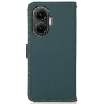 KHAZNEH for Xiaomi Redmi Turbo 4 Pro 5G  /  Poco F7 5G Case Genuine Cow Leather RFID Blocking Wallet Phone Cover