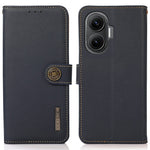 KHAZNEH for Xiaomi Redmi Turbo 4 Pro 5G  /  Poco F7 5G Case Genuine Cow Leather RFID Blocking Wallet Phone Cover