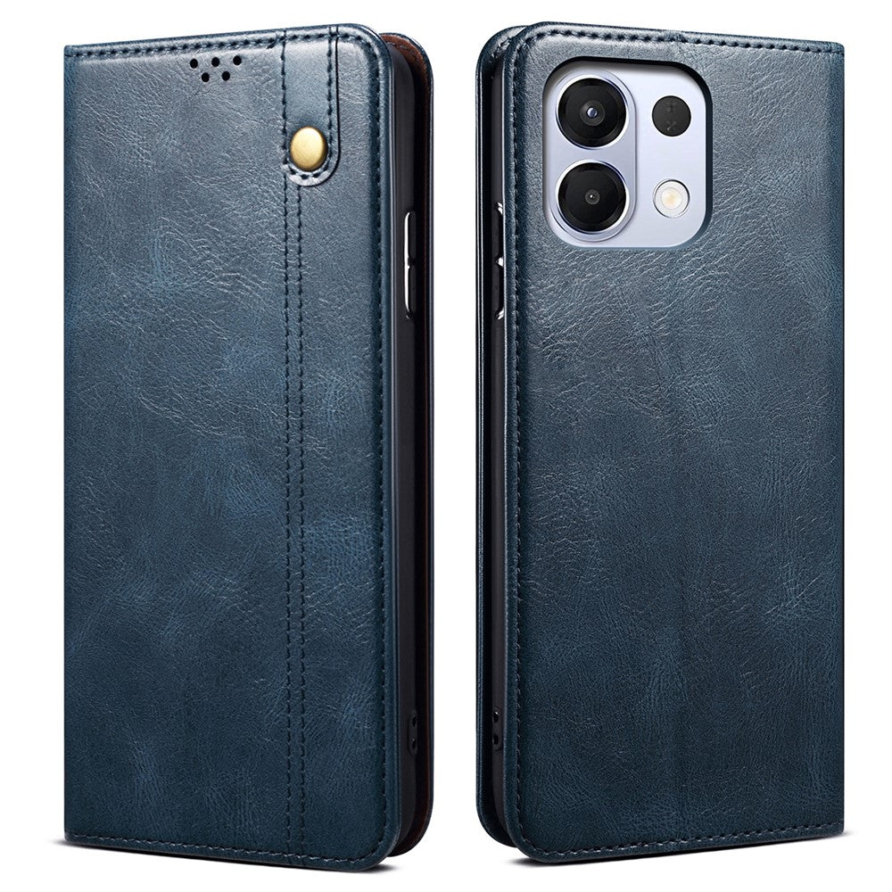 For Oppo K13 5G / K12s Case Crazy Horse Texture Waxy Leather Wallet Stand Phone Cover