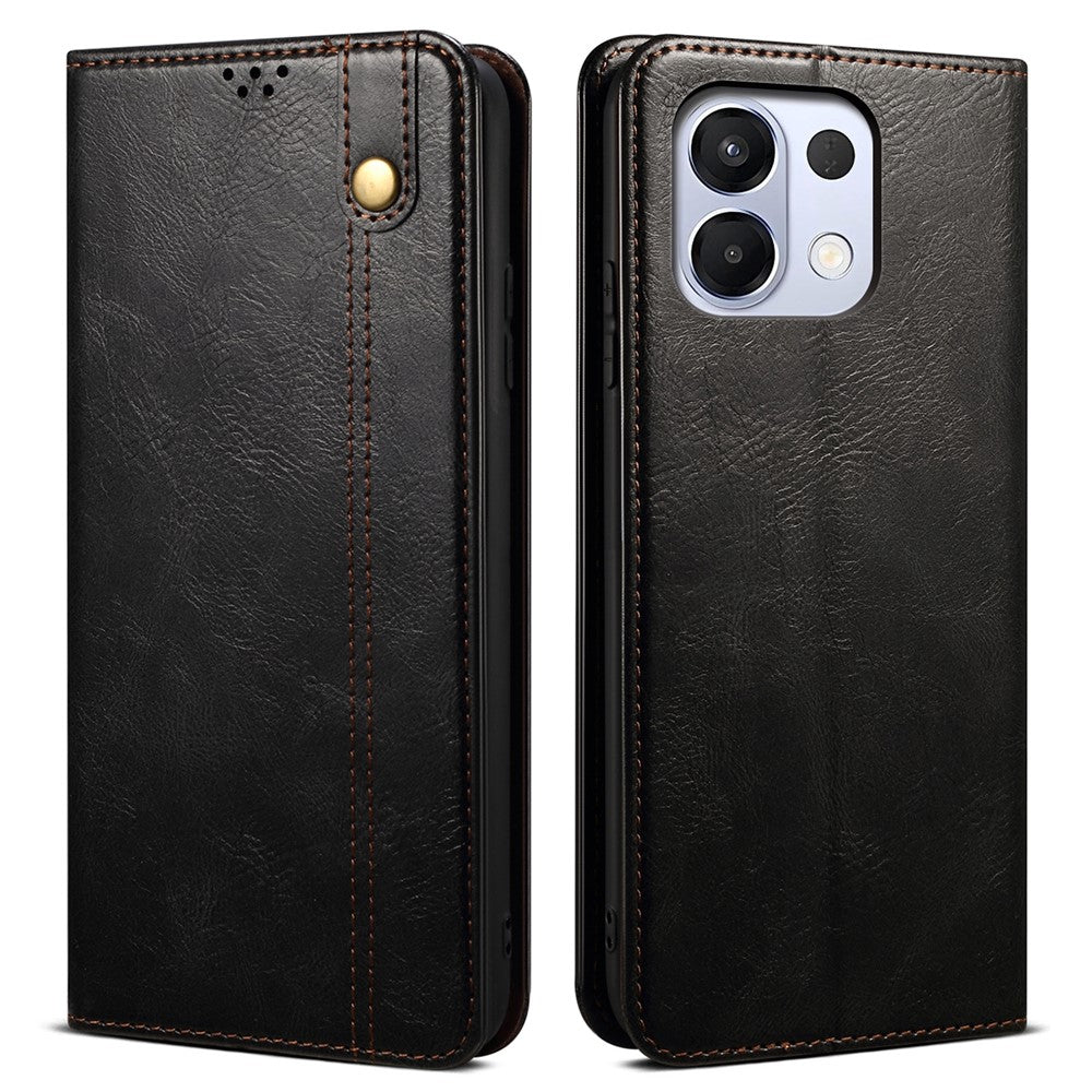 For Oppo K13 5G / K12s Case Crazy Horse Texture Waxy Leather Wallet Stand Phone Cover