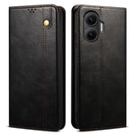 For Xiaomi Poco F7 5G / Redmi Turbo 4 Pro 5G Case Crazy Horse Texture Waxy Leather Wallet Stand Phone Cover