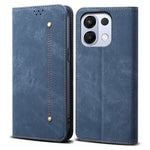 For Oppo K13 5G / K12s Case Jeans Cloth Texture Anti-Scratch Leather Stand Phone Cover