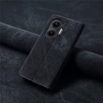 For Xiaomi Poco F7 5G / Redmi Turbo 4 Pro 5G Case Jeans Cloth Texture Anti-Scratch Leather Stand Phone Cover