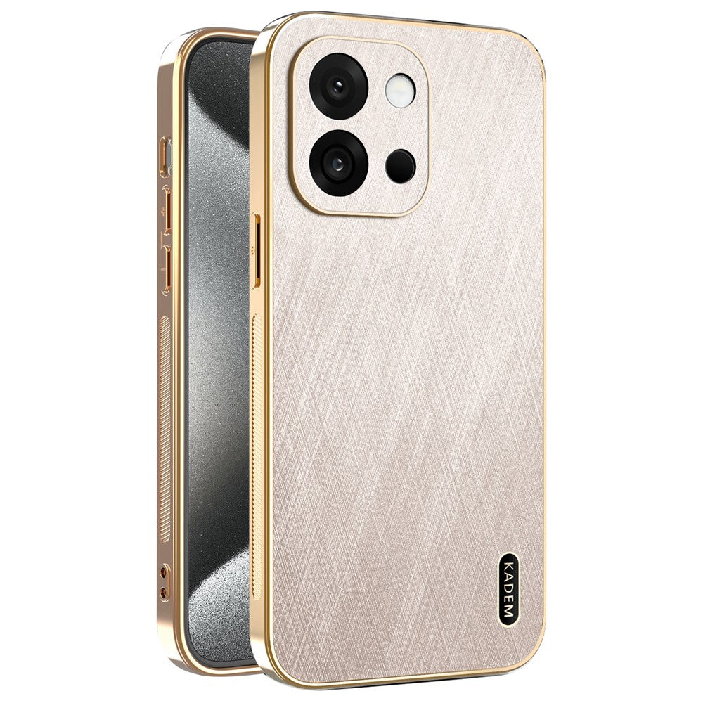 KADEM För OnePlus 13T 5G / 13s 5G Skal Galvaniserad Sidenstruktur PU + TPU mobil Baksida