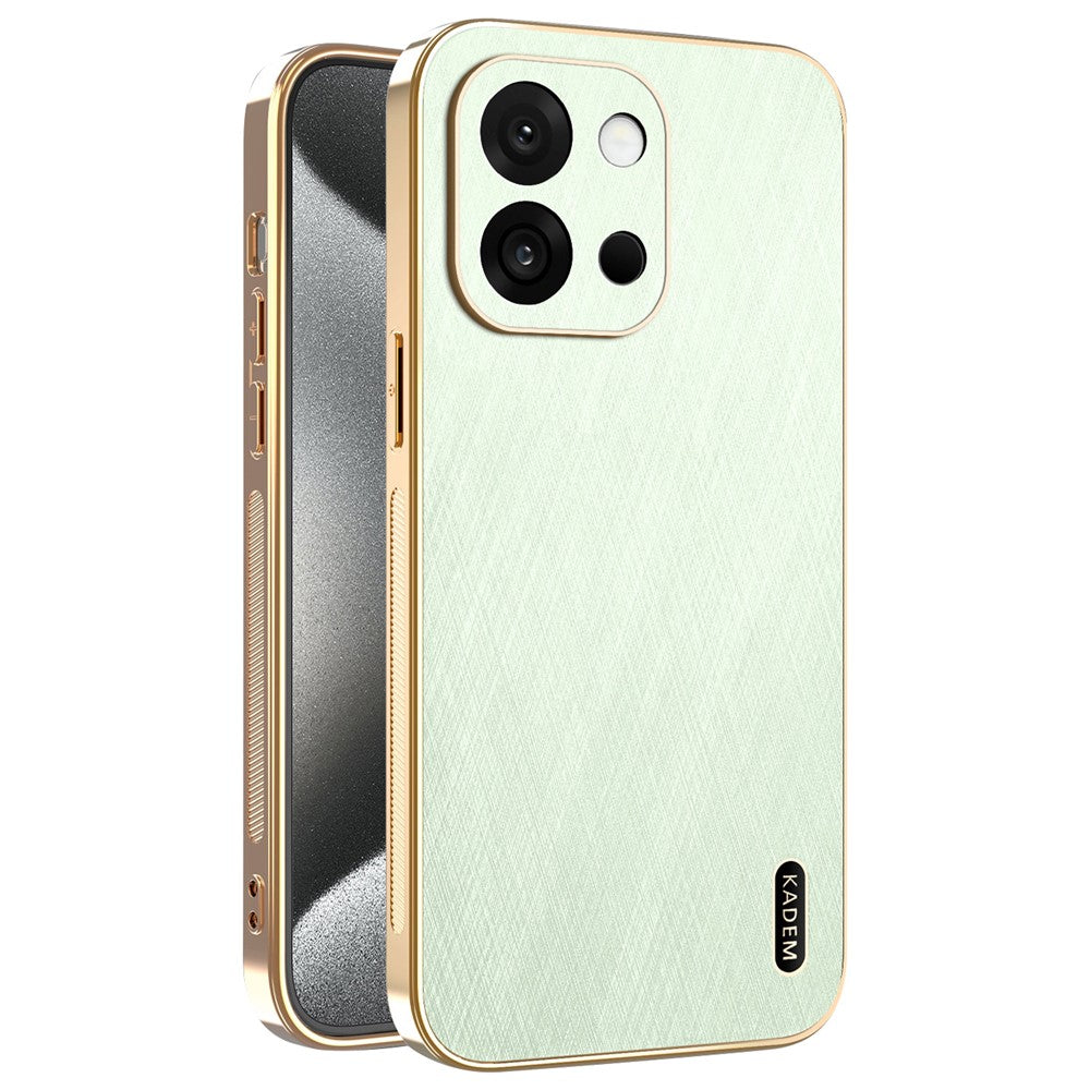 KADEM För OnePlus 13T 5G / 13s 5G Skal Galvaniserad Sidenstruktur PU + TPU mobil Baksida