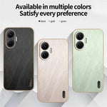 KADEM For Xiaomi Redmi Turbo 4 Pro 5G / Poco F7 5G Case Electroplating Silk Texture PU + TPU Phone Back Cover
