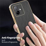 KADEM For Honor X60 GT 5G Case Electroplating Silk Texture PU + TPU Phone Back Cover