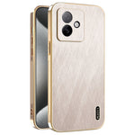 KADEM For Honor X60 GT 5G Case Electroplating Silk Texture PU + TPU Phone Back Cover