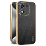 KADEM For Honor X70i Case Electroplating Silk Texture PU + TPU Phone Back Cover