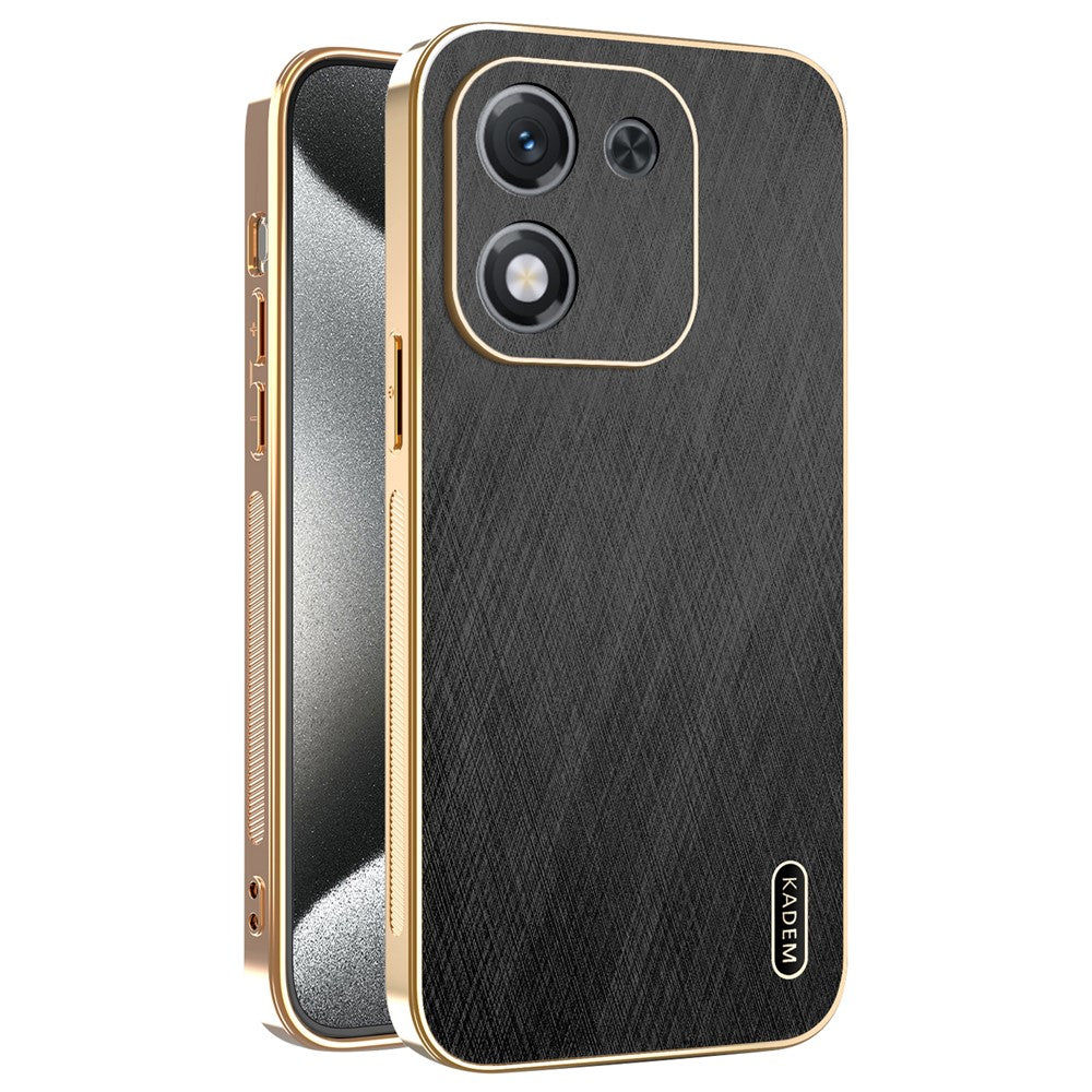 KADEM For Honor X70i Case Electroplating Silk Texture PU + TPU Phone Back Cover