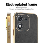 KADEM For Honor X70i Case Electroplating Silk Texture PU + TPU Phone Back Cover