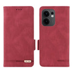 Oppo Reno13 F 5G (Reno 13 FS 5G) / 4G-skal, läderplånbok, fällbart mobilfodral med hårdvarudekor